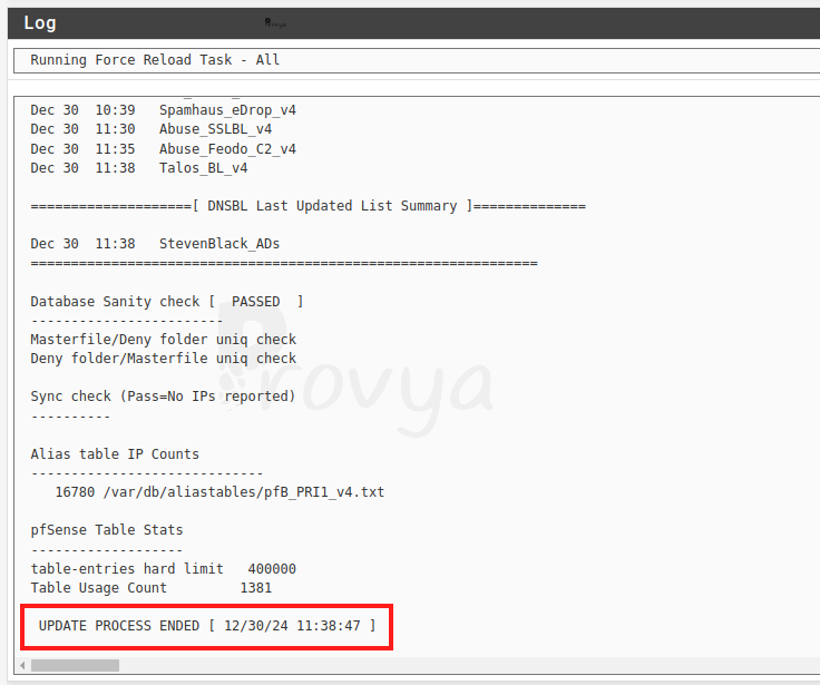 pfBlockerNG - étape 5 - pfSense - Provya