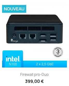 Firewall pro-Duo pour pfSense et OPNsense